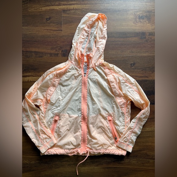 Jackets & Blazers - Athleta Light Orange Full Zip Up Windbreaker